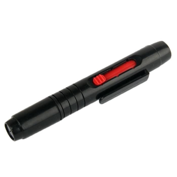 Nettoyage appareil photo 2 en 1 Objectif stylo Noir