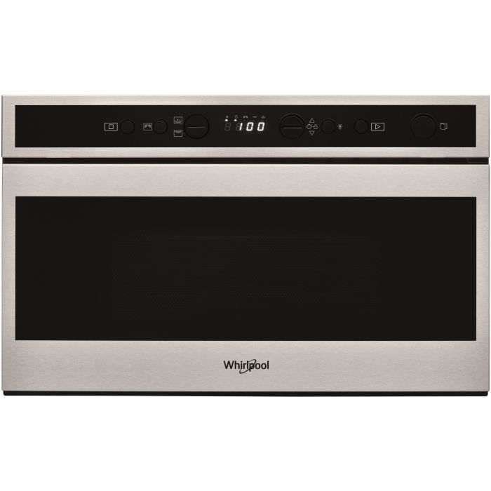 Whirlpool W Collection W6 MN840 Four micro-ondes grill intégrable 22 litres 750 Watt acier inoxydable
