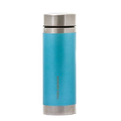 YOKO DESIGN Bouteille isotherme avec filtre à thé - Irisé bleu givré - 350 ml