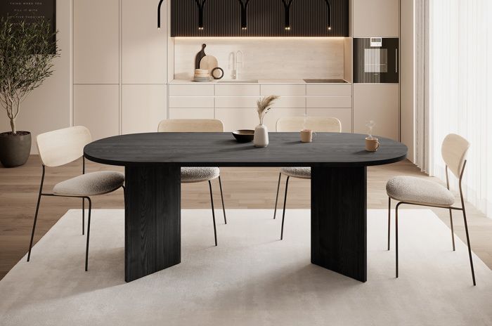 Table à manger - Frêne - Ovo - 90 X 75 X 204 cm