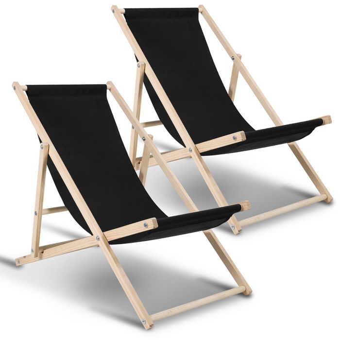Casaria® Chaise Longue Pliante En Bois Beige Chaise De Plage 3
