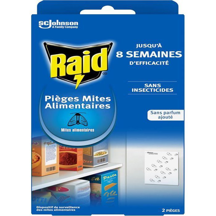 Piège Lumineux Raid Essentials Anti-moucherons/mites | Sans Insecticide - 1 Piège + 1 Recharge