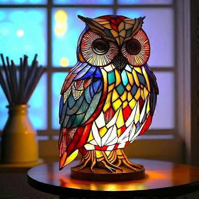 Lampe de table oiseau pour chambre à coucher chevet style antique