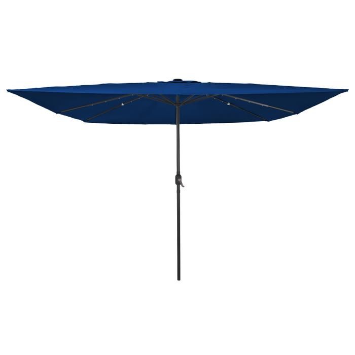 Parasol - Azure - 300x300 cm - Bleu azur - Résistant aux UV et à leau