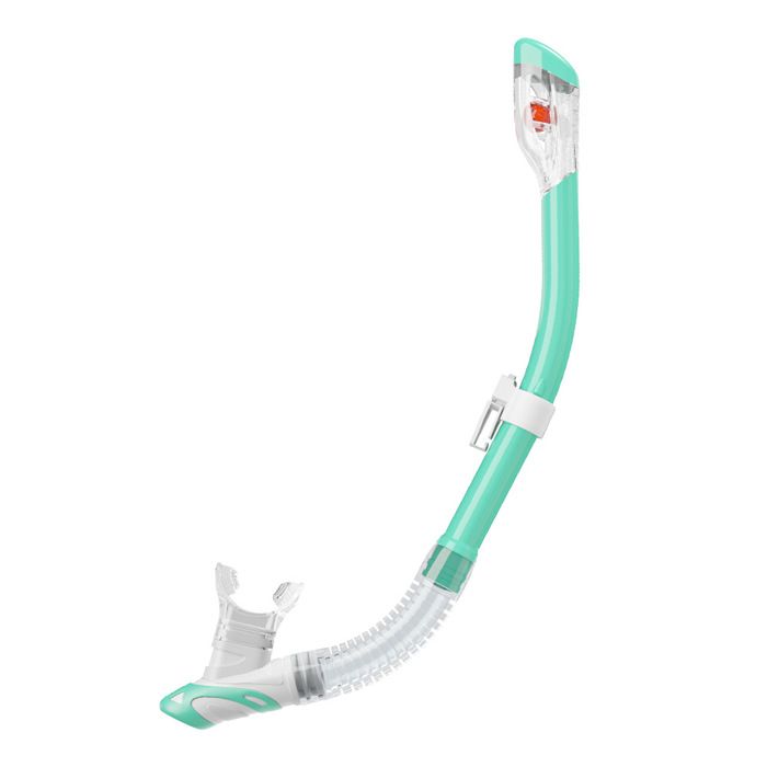 Tuba Plongée Mares – Silicone, Enroulable, Compact, Taille Unique, Pour Adulte, Blanc