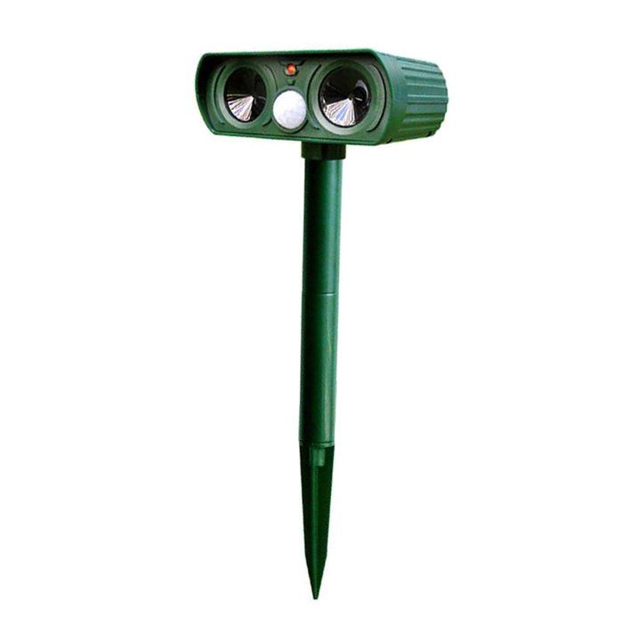 Répulsif solaire à ultrasons pour animaux de compagnie Pour jardin chien chat Avec capteur PIR