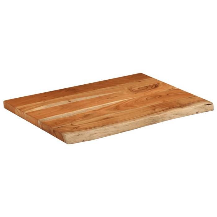 Accessoire de meuble - BURKE - Comptoir de salle de bain 70x60x25 cm - rectangulaire - acacia AA1354