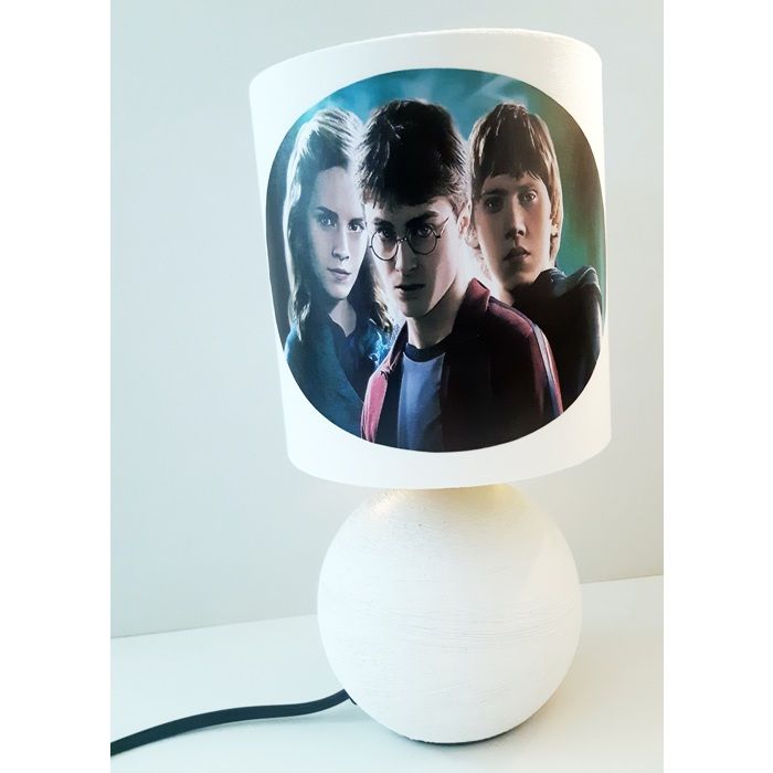 l idee all lampe de chevet blanc Harry Potter