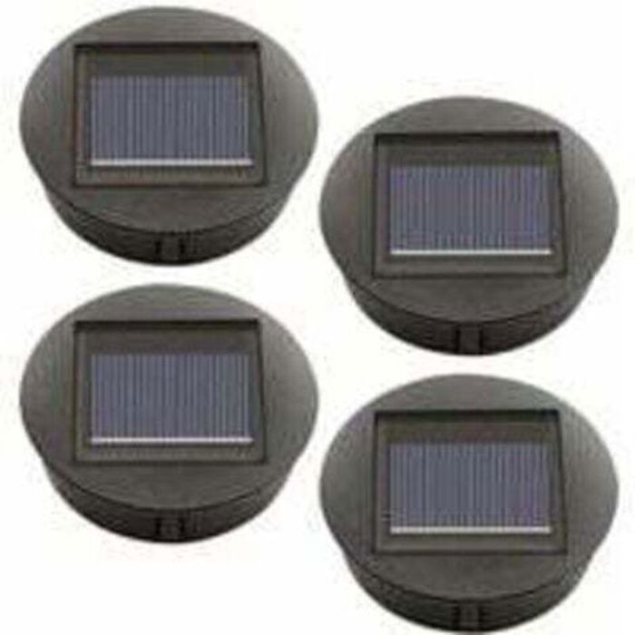 Lampes solaires de rechange - Lot de 4 pièces - Ampoules LED - Éclairage automatique 6-12h - Étanchéité IP65