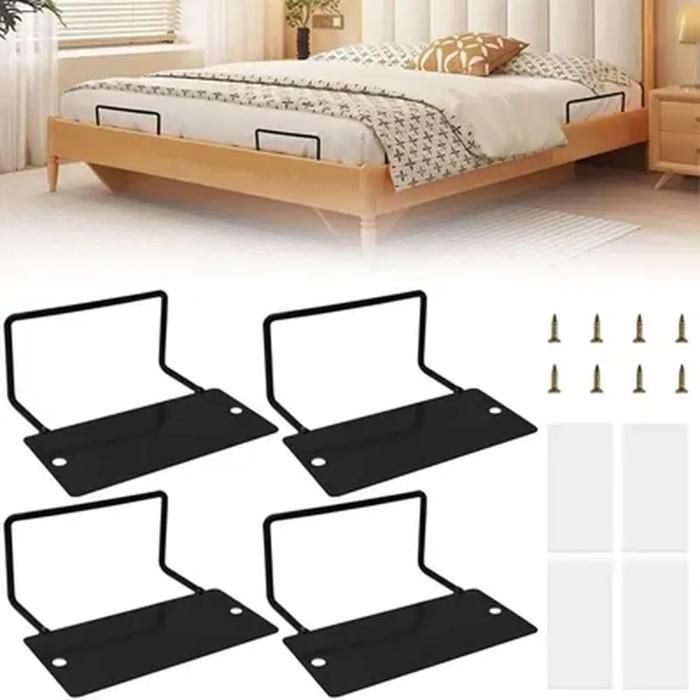 Lot de 4 supports de matelas antidérapants supports de matelas butées antidérapantes pour sommiers 12 x 9 5 x 5 cm Étiquette