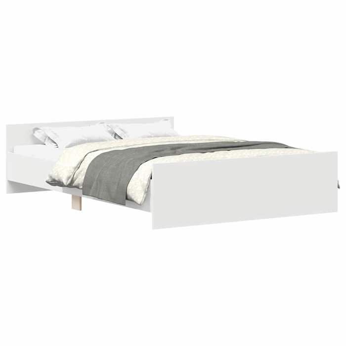 Luxe&Mode Structure de lit sans matelas blanc 120x190 cm 2 ans garantie LV7160