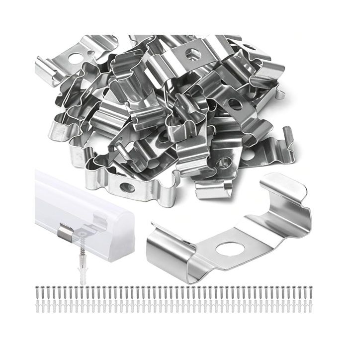 Lot de 50 clips de fixation pour tubes LED T5 T5 T5 PIECE DETACHEE LUMINAIRE