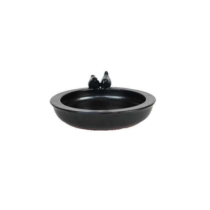 Bain oiseaux rond - L 329 x l 307 x H 109 cm - Gris anthracite
