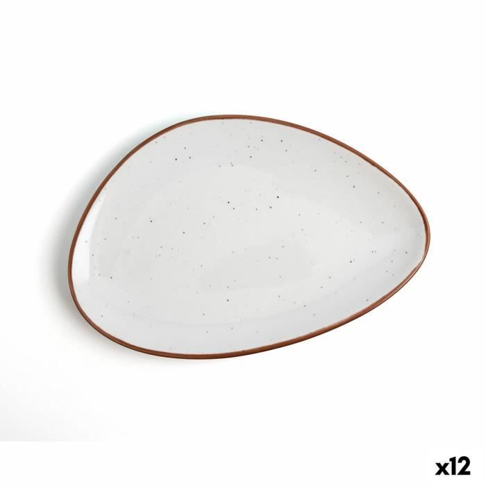 Assiette plate Ariane Terra Céramique Beige Ø 21 cm (12 Unités
