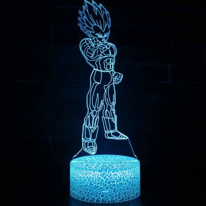 Lampe Veilleuse LED 3D Dragon Ball, Décoration Chambre Enfant, USB, Neuve