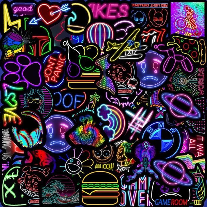 Lot De 100 Autocollants Graffiti En Vinyle - Marque BYUP, Imperméables, Pour Skate, Laptop, Voiture...