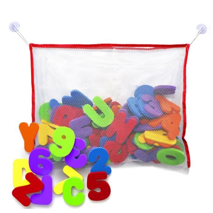 lettres et chiffres pour le bain