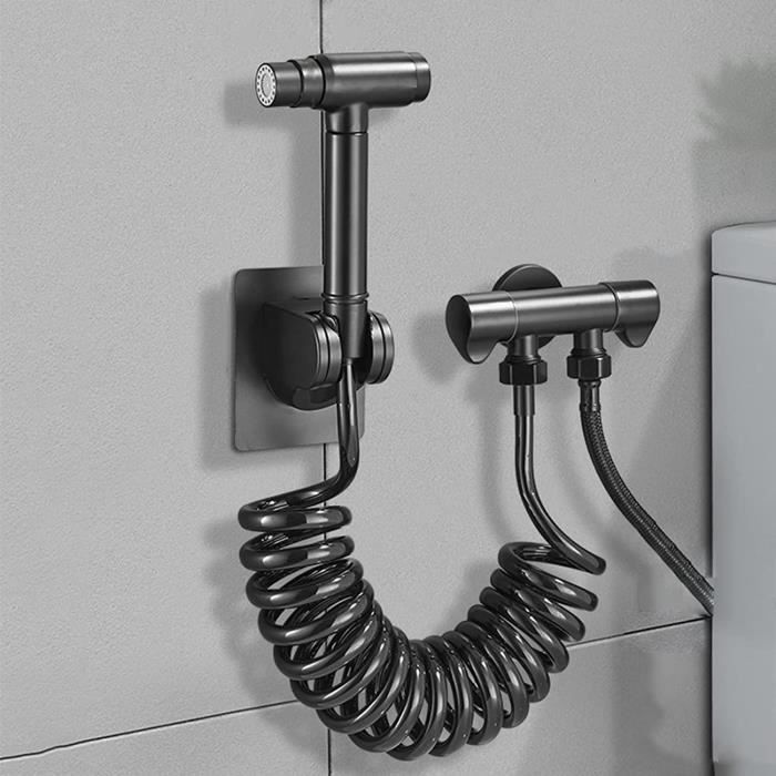 Kit Douchette Bidet HUODAY En Acier Inoxydable - Hygiène Salle De Bain, Fixation Murale
