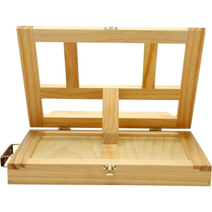 Chevalets De Table En Bois Pour Enfants - Lot De 2, 30x19 Cm - Support Réglable Pour Peinture, Photos, Dessin