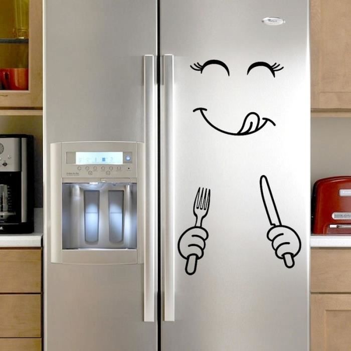 Sticker Frigo Emoji Délicieux Étanche Autocollant Réfrigérateur Décoration  Cuisine Créatif - Style B - Cdiscount Maison