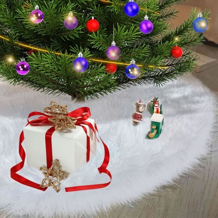 Cache Pied Sapin de Noël,78 Cm Tapis de Sapin De Noël, Design Double