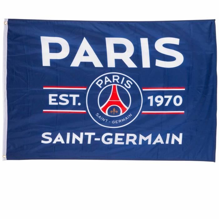 Drapeau Officiel PSG 150x100cm - Polyester - Collection Paris Saint Germain