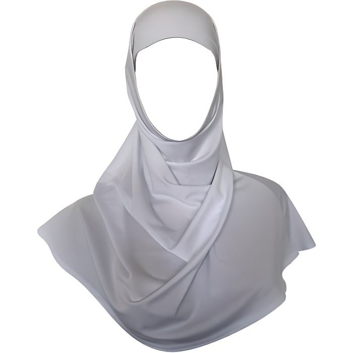 Noir Hijab femmes Voile musulmanCagoule 2 Pièces