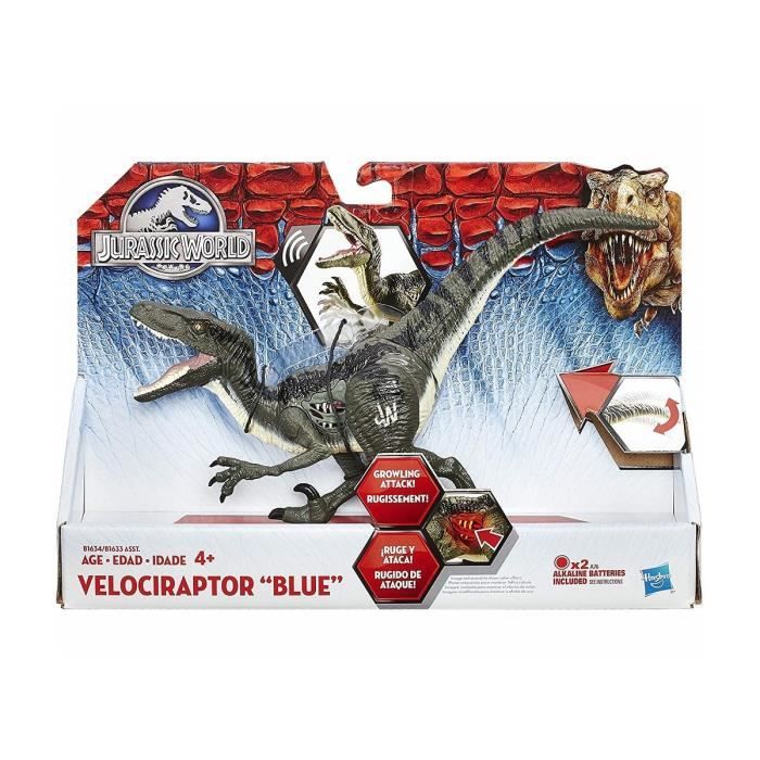 Dinosaure Velociraptor Blue Avec Rugissement Jurassic World Hasbro Dino Vert Avec Son Cdiscount Jeux Jouets