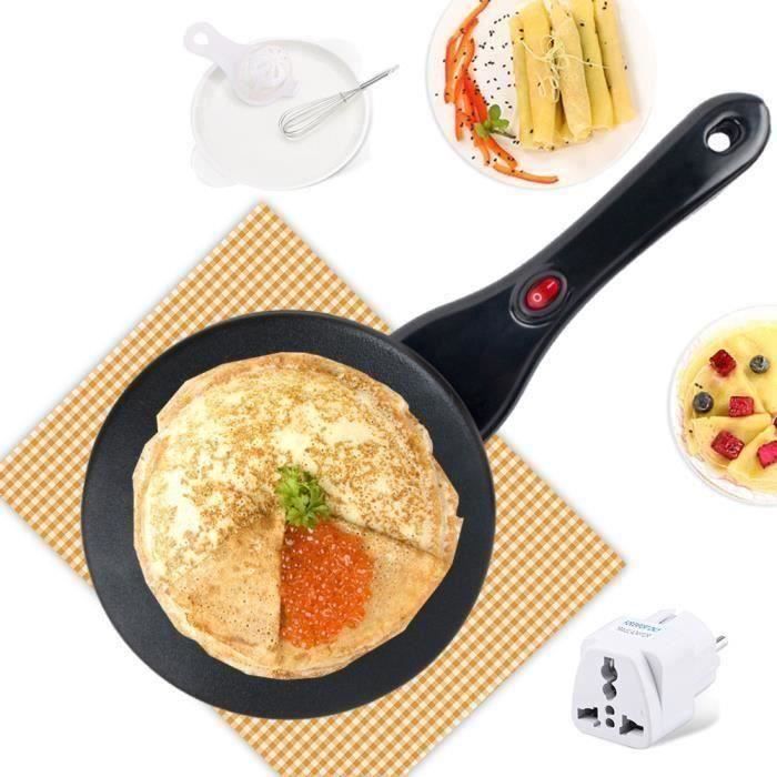 Crêpière instantanée de 20,3 cm, poêle à crêpes électrique Crêpière instantanée de 20,3 cm, poêle à crêpes électrique