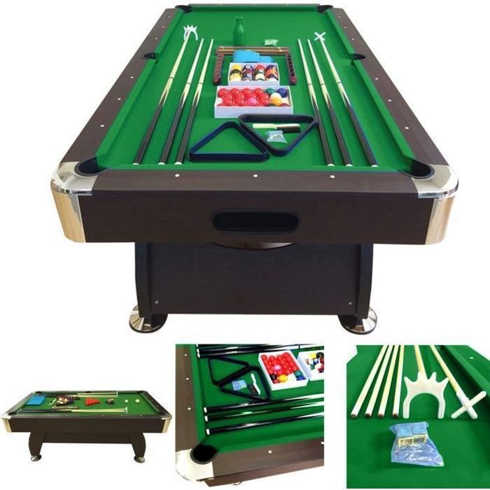 BILLARD AMERICAIN 250cm NEUF table de pool Snooker meuble sa