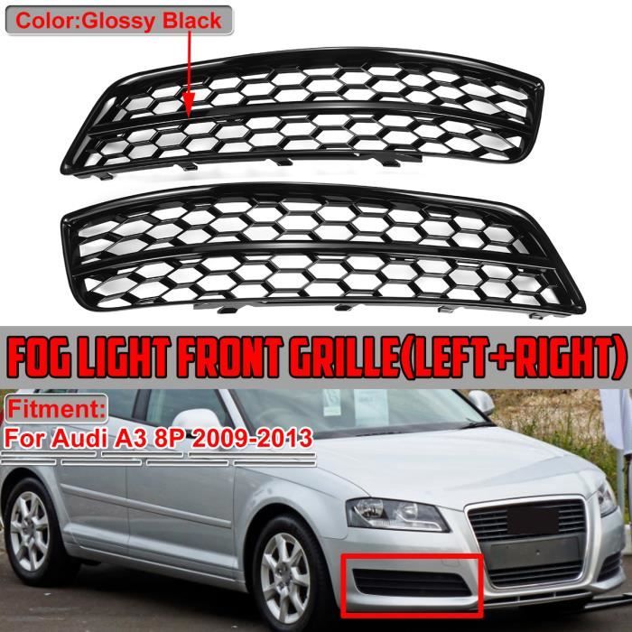 Grille De Pare-choc Avant Droit Pour Audi A1 Phase 1 (2010-2014) - Noir, Sans Antibrouillard - Réf. OEM 8X080768201C - 6