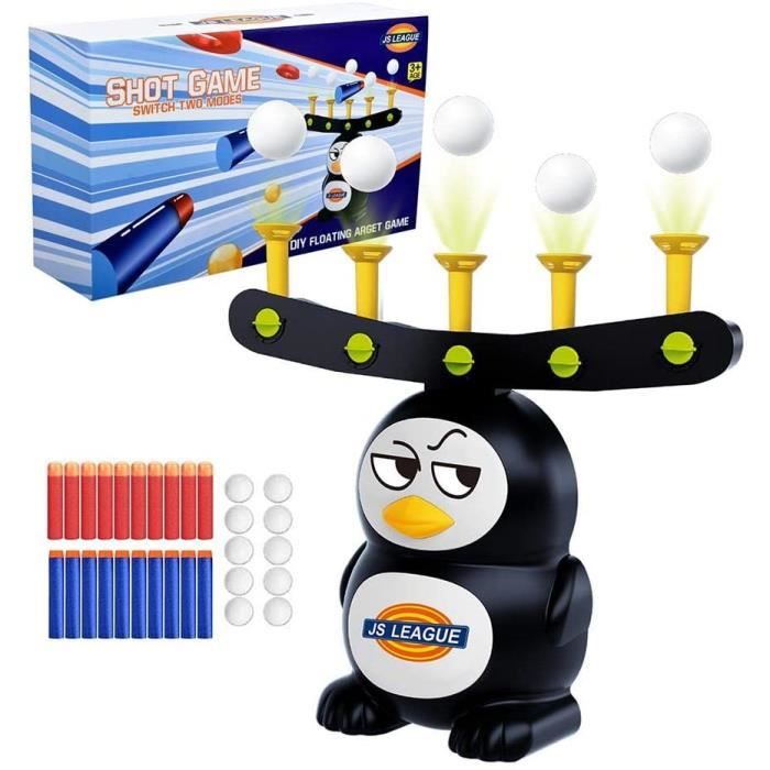 Herefun Cible Flottante Électrique Avec 2 Pistolets Et 10 Fléchettes - Jeu De Tir Pour Enfants Et Ados (Orange)