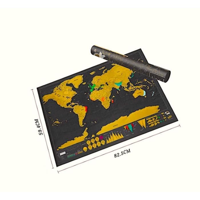 Carte à Gratter Du Royaume-Uni - Poster 42x59 Cm, Régions Et Départements - Maps International
