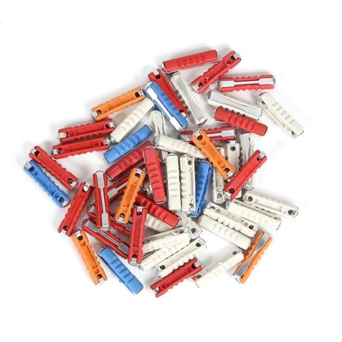 Kit 50 Fusibili Per Auto D'Epoca Europee | Tipo Siluro | 5A, 8A, 16A, 25A | 32V | PF E Zinco