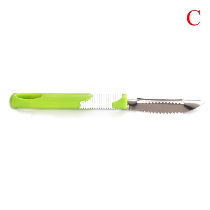 Éplucheur Et Couteau à Légumes – Lame Inox, Poignée Ergonomique Antidérapante – Pour Fruits, Carottes, Pommes De Terre