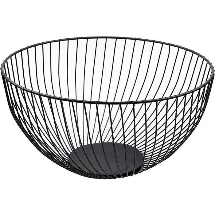 Corbeille à Fruits Vintage En Bois Et Métal – Décor écureuil – Bon état