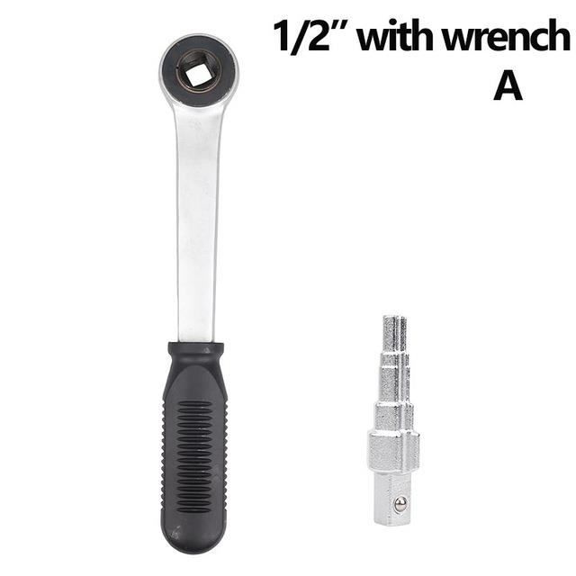 Mini Clé à Cliquet Réversible 1/2" En Acier Avec Poignée - Outil Compact Et Pratique