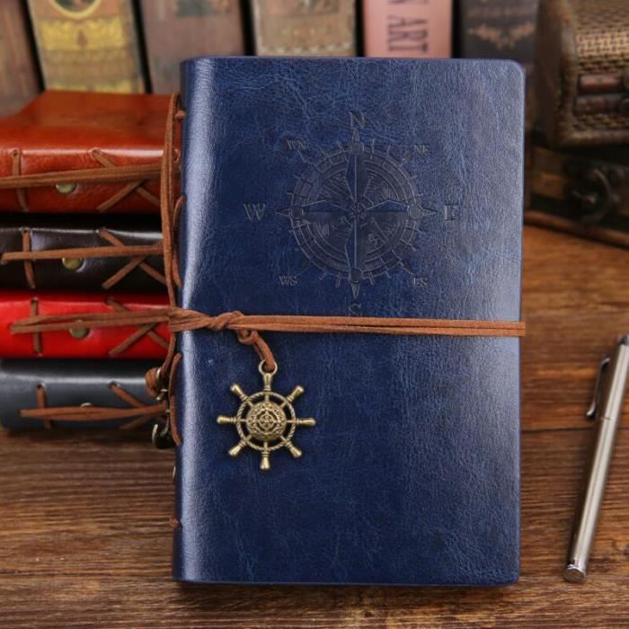 Mini Journal en Cuir Ordinateur Portable Cahier d'écriture de Bloc