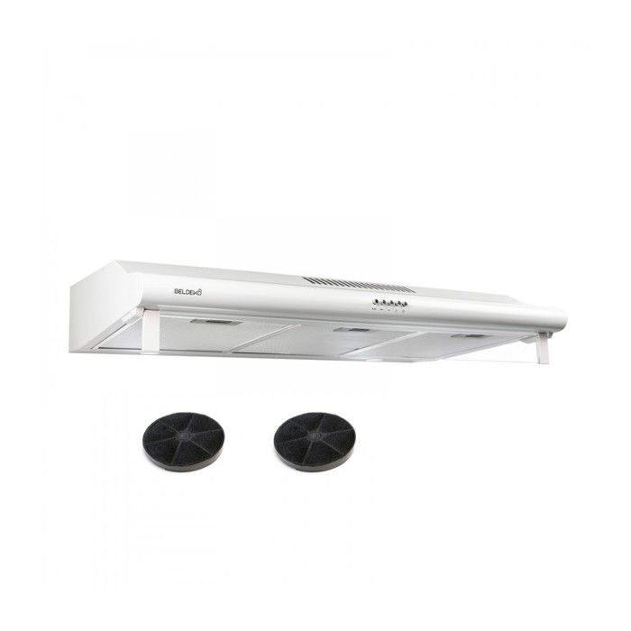 BELDEKO Hotte Casquette 90 cm Blanc 420 m3/h 100W - Marque Française