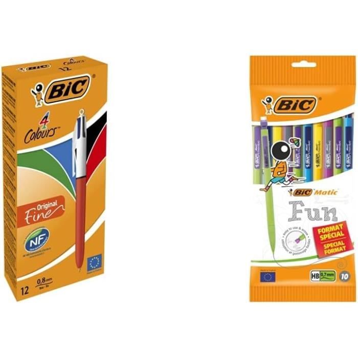 Stylos BIC M10 Fine Pointe 0.8mm Bleu - Boîte De 50