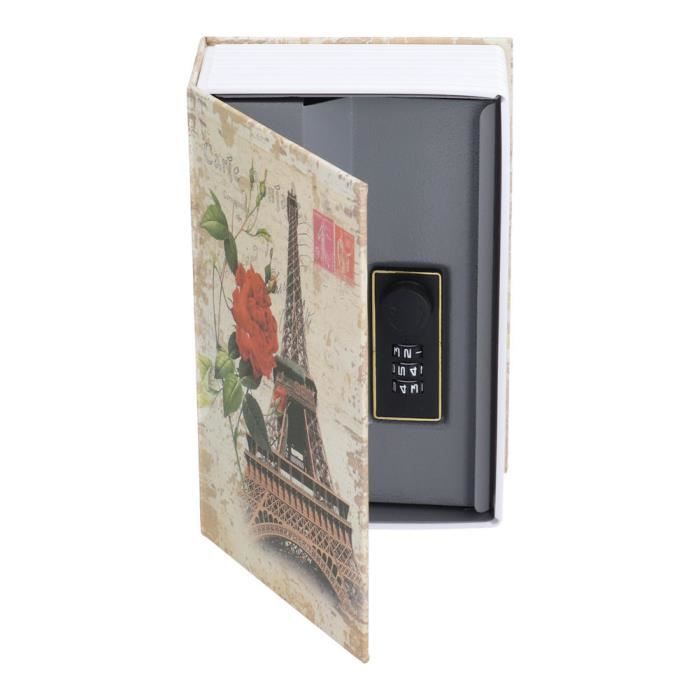 Coffre-fort Livre Simulation Avec Mot De Passe - Tirelire Faux Livre 18x11,6x5,5 Cm, Cachette Discrète