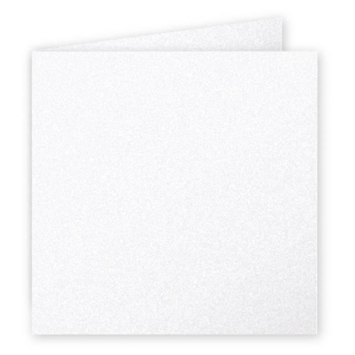 Stock Bureau - POLLEN Pack de 25 Cartes pliées 210g 135x135 blanc Stock Bureau - POLLEN Pack de 25 Cartes pliées 210g 135x135 blanc