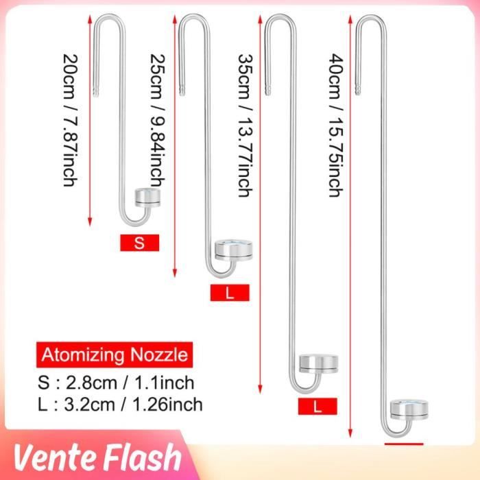 Meilleurs prix pour Dioche Diffuseur de CO2 en acier inoxydable pour aquarium 40cm