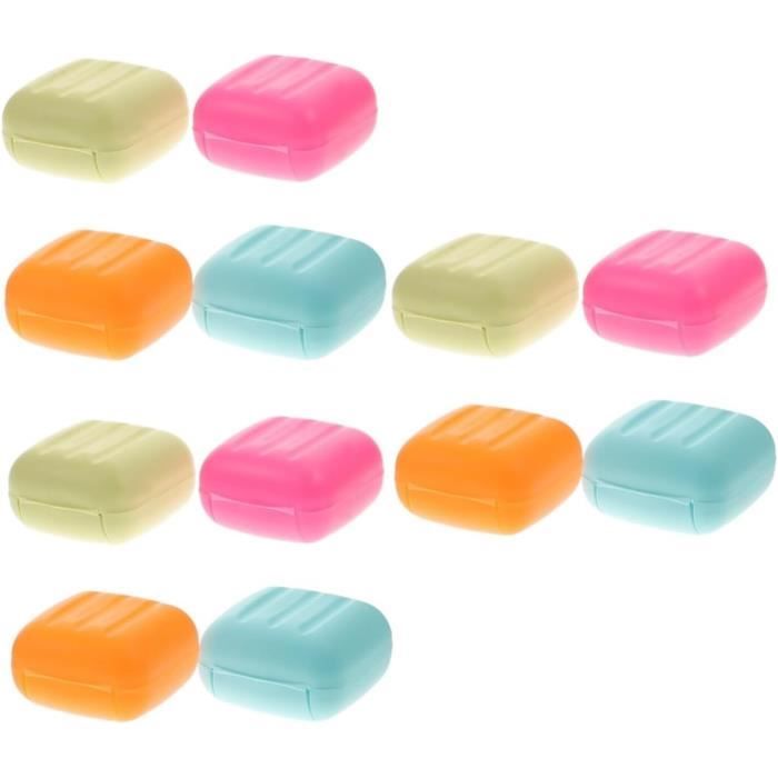 Lot De 2 Porte Savon Salle De Bain En Bambou, Support Savon Solide Avec