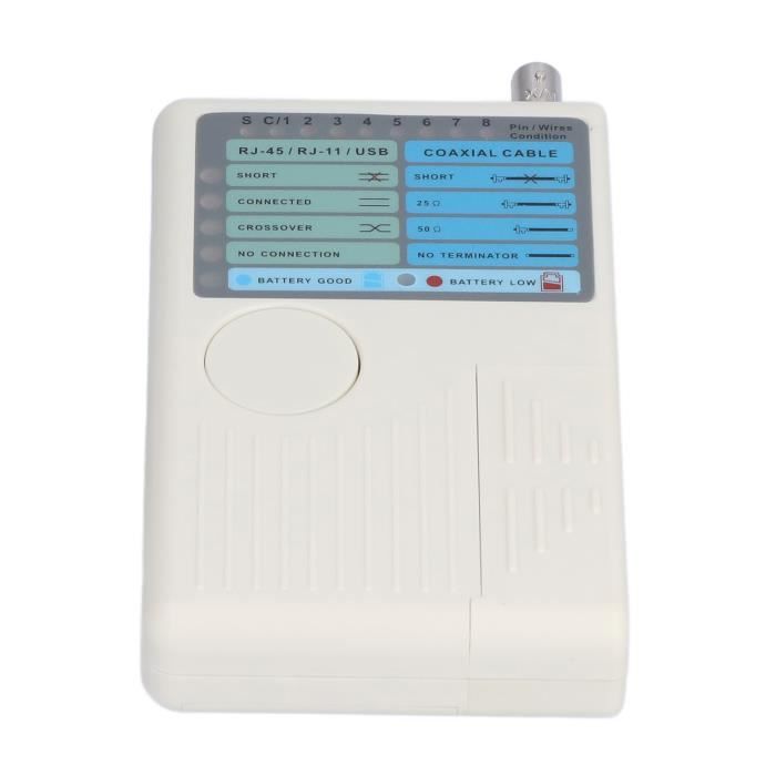 Testeur BNC Portable LED Testeur Câble Réseau 4-en-1 Portable - RJ45 RJ11 USB BNC Avec Unité Distante Appareil Test RJ45 RJ11 USB