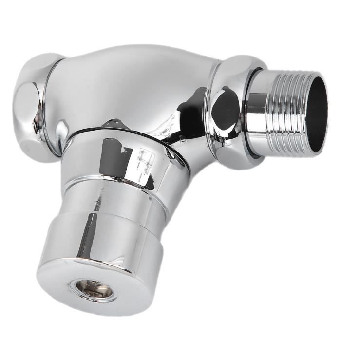 Robinet De Chasse D'eau WC - Hauteur Réglable 25cm, Double Commande, ABS Blanc