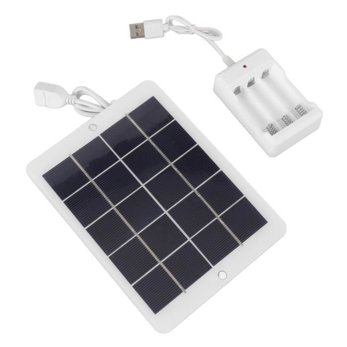 Panneau Solaire 5W 5V Monocristallin Portable - Chargeur USB Pour Téléphone, Batterie Externe, Camping