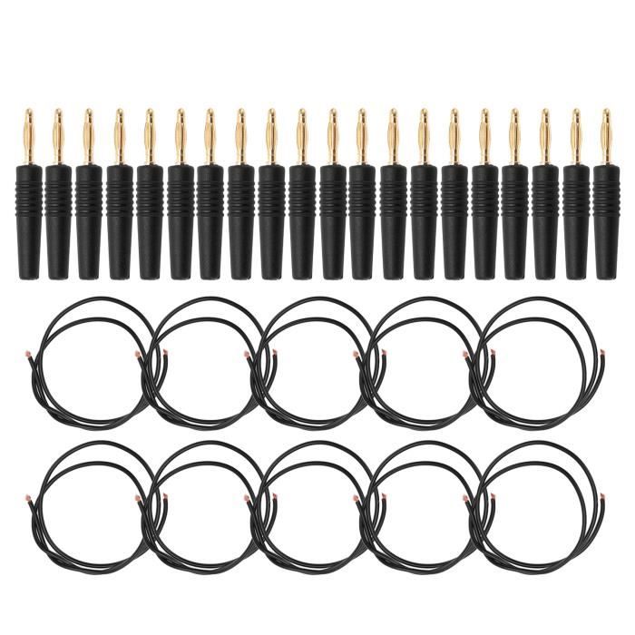 SD12067-4mm Fiche Banane Câble De Banane Double Extrémité Fil D'Essai