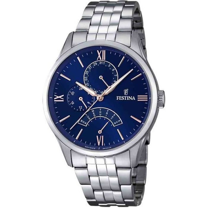 Montre Homme - FESTINA - F16822-3 - Etanche 5 ATM - Quartz - Verre plexi