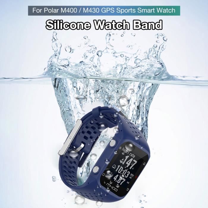 Bracelet En Silicone De Remplacement Pour Montre Polar M400 Et M430 - Compatible, Neuf Sous Blister
